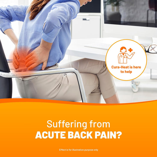 Cura-Heat Back Pain Max Size Direct-To-Skin 2 Patches