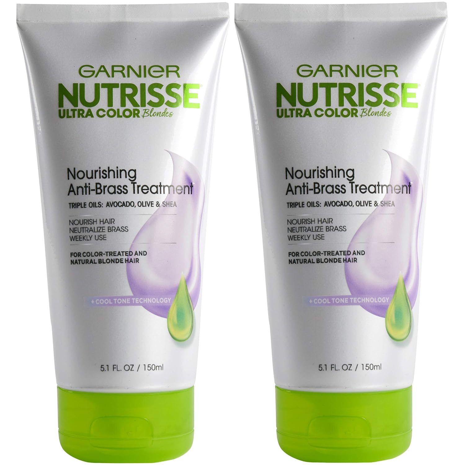 Garnier Hair Color Nutrisse Ultra Color Blondes Nourishing Anti-Brass Toner Treatment, 2 Count (Packaging May Vary)