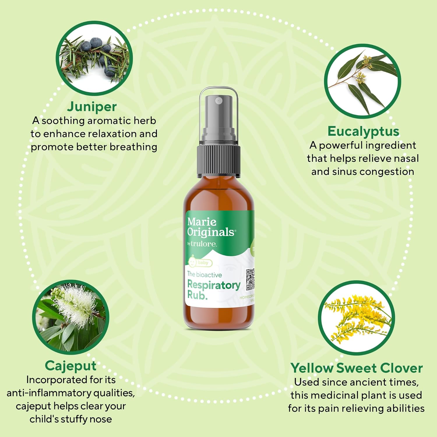 Baby Chest Rub Breathe Blend Essential Oil | Congestion Relief Calming Essential Oils for Sleep, Sinus, Pain, Stress | Eucalyptus, Peppermint, Clover, Olive, Cajeput | Safe for Toddlers and Children : Health & Household