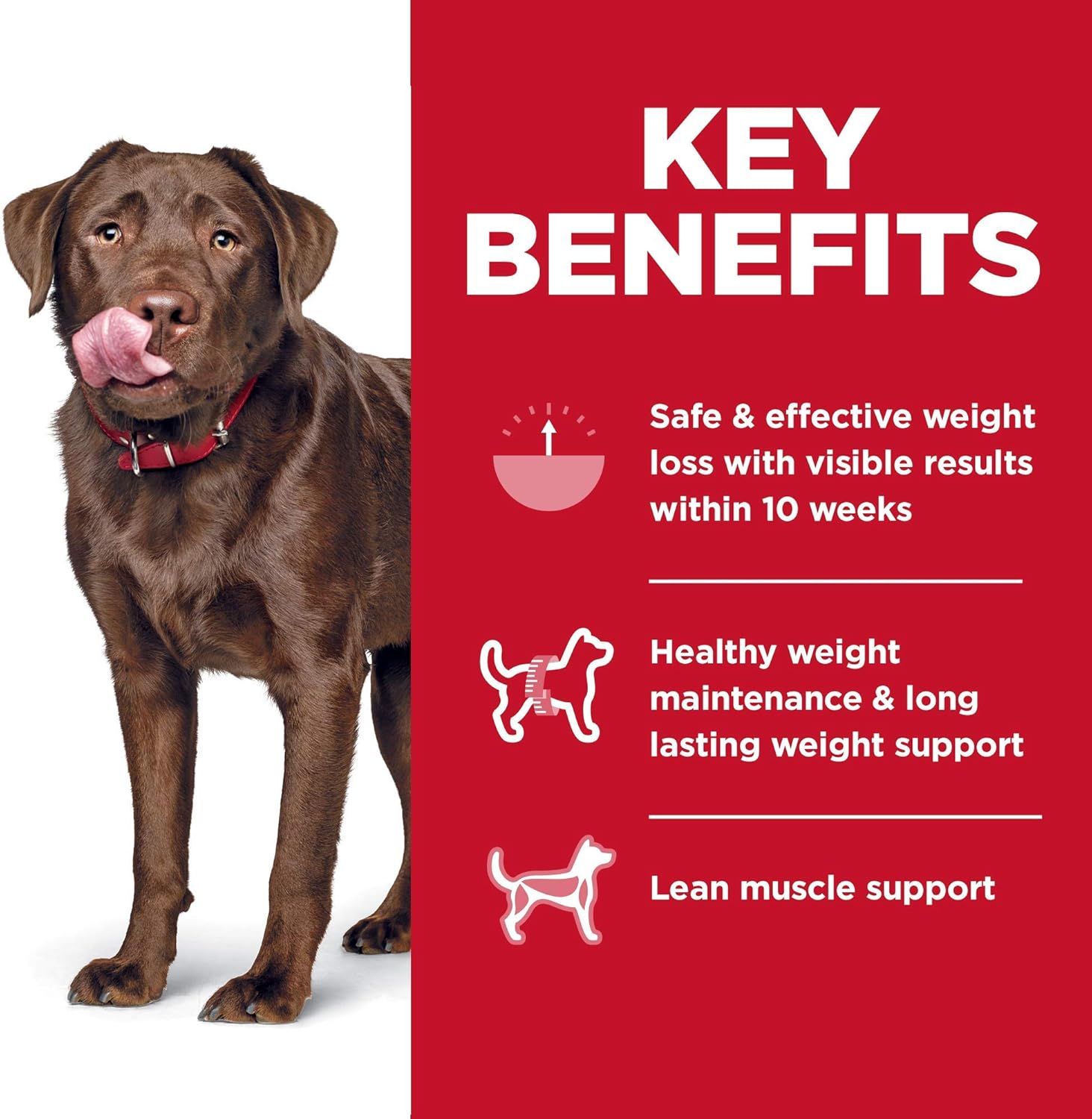 Hill's Science Diet Adult Perfect Weight for Weight Management, Large Breed Dry Dog Food, Chicken Recipe, 28.5 lb. Bag