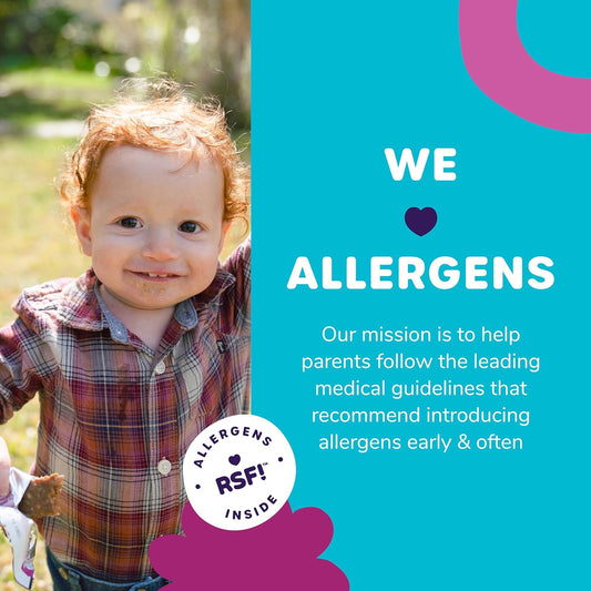 Ready Set Food Organic Oat & Fruit Bars – Safe & Easy Early Allergen Exposure For Babies 12+ Months, Organic Toddler Snacks With 8 Top Allergens, No Added Sugar (Peanut Butter Strawberry, 1-Pack)