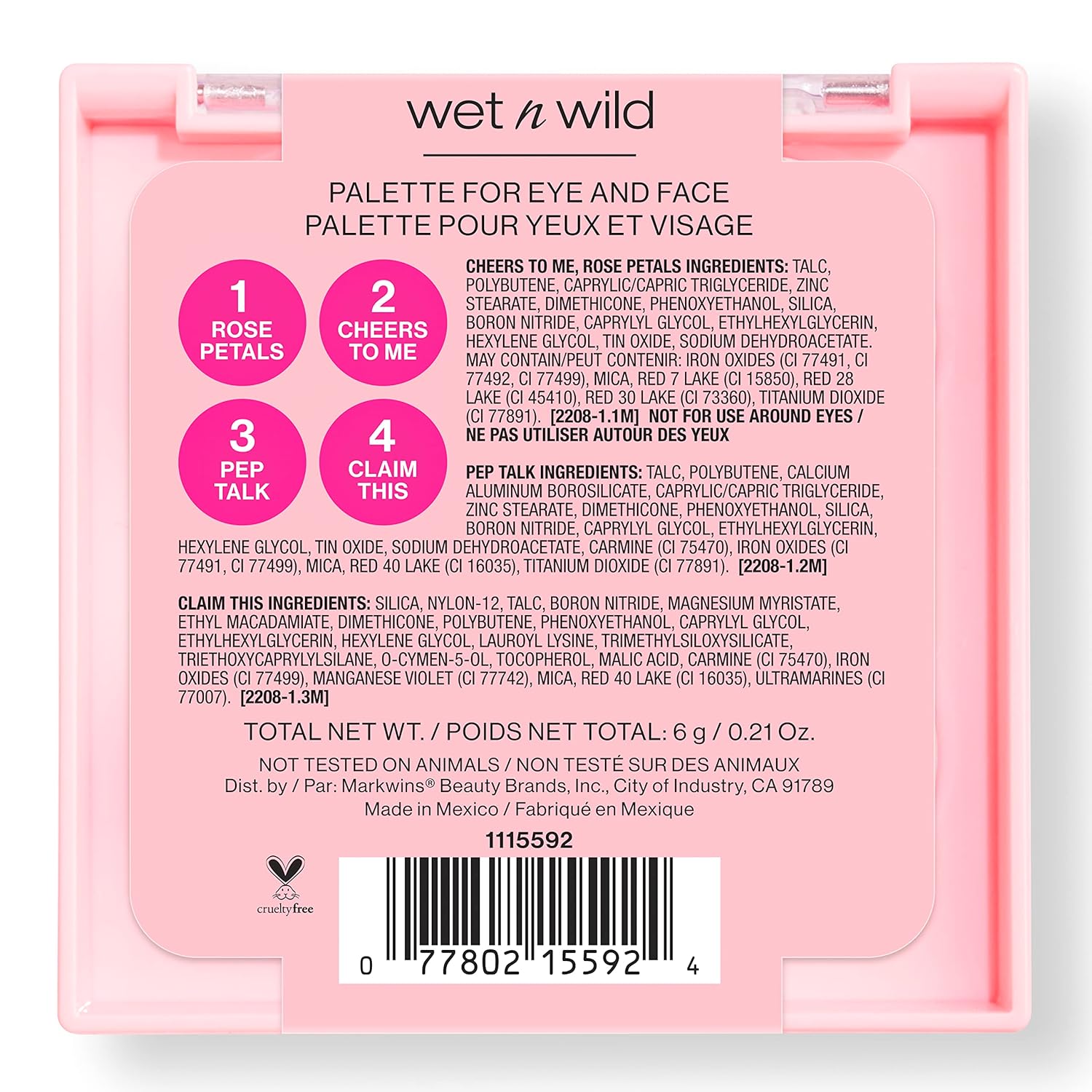 wet n wild Pampered Palette for Eye & Face : Beauty & Personal Care