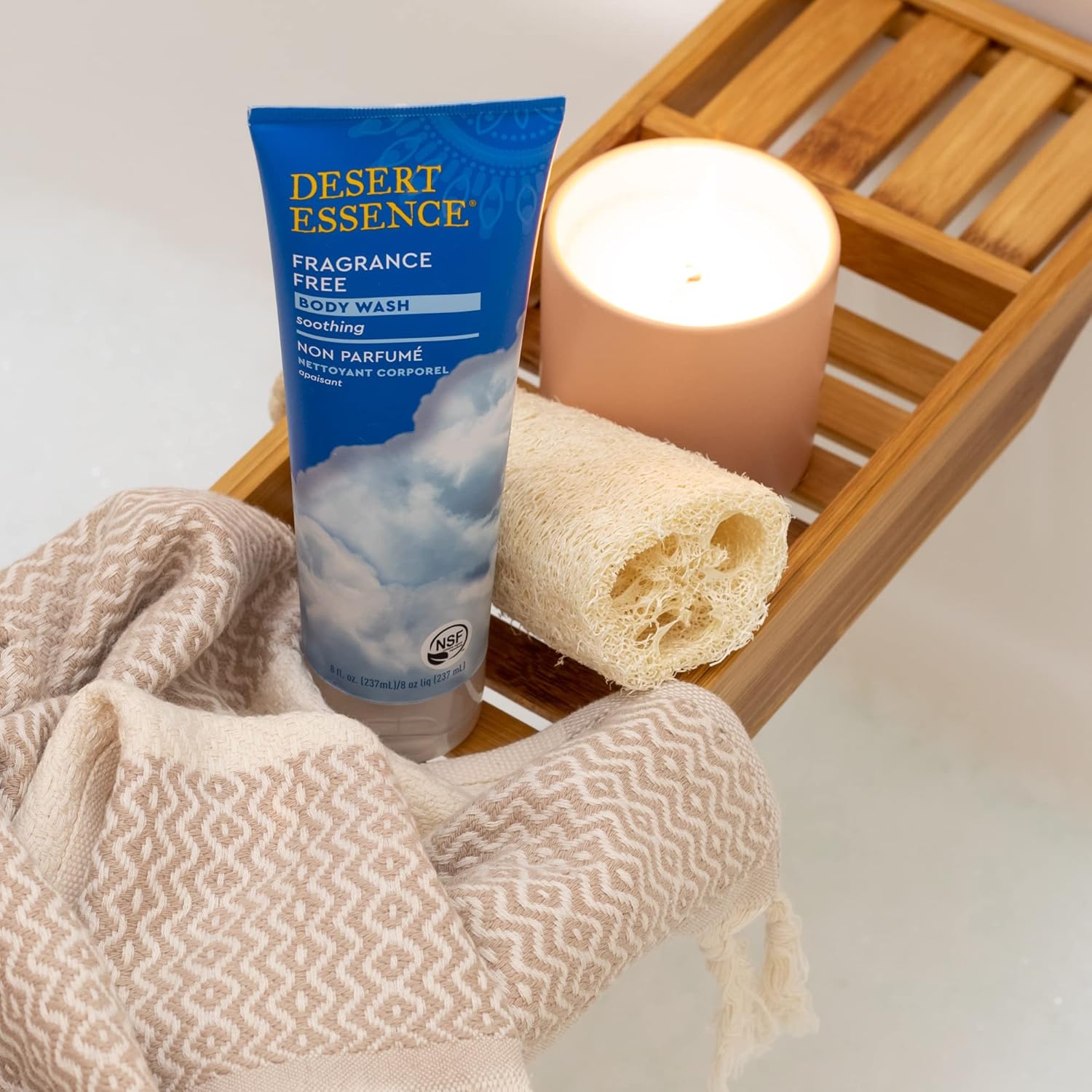 Desert Essence Fragrance Free Body Wash Sensitive Skin-Friendly Plant-Based Cleanser With Organic Aloe, Green Tea & Jojoba Oil - Nourishing Antioxidants - Vegan, Gluten-Free, Cruelty-Free - 8Oz : Beauty Products : Beauty & Personal Care