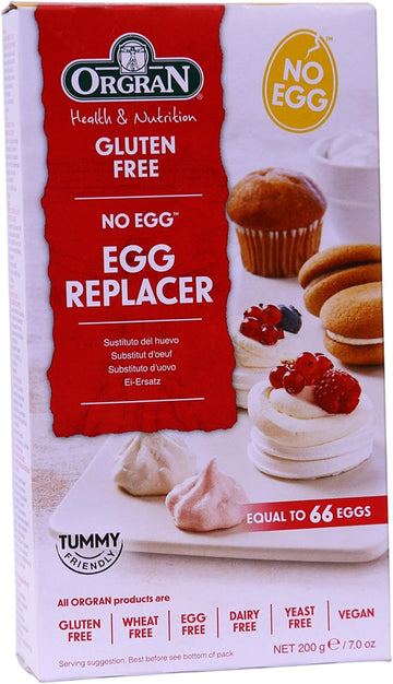 Orgran Gluten Free No Egg Natural Egg Replacer 200 G (Pack Of 8)