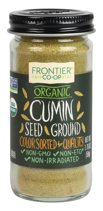 Frontier Natural Cumin Seed Ground Organic, 1.76-Ounces (Pack Of 3)