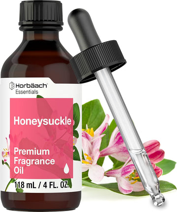 Horbäach Honeysuckle Fragrance Oil | 4 Fl Oz (118Ml) | Premium Grade | For Diffusers, Candle And Soap Making, Diy Projects & More