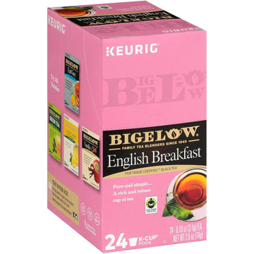 Bigelow Tea English Breakfast Black Tea Keurig K-Cup Pods, Caffeinated Tea Keurig Tea Pods, 24 Count Box (Pack Of 1)