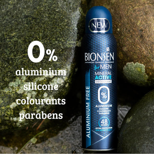 Bionsen Mineral Active For Men Spray | |Japanese Minerals | 48 Hrs Protection |150Ml