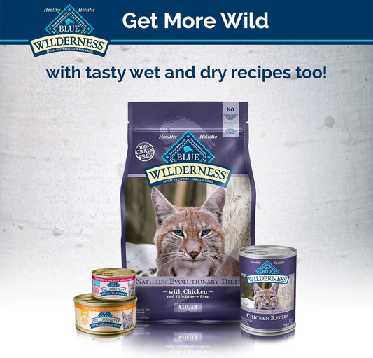 Blue Buffalo Wilderness Grain Free Soft-Moist Cat Treats, Chicken & Trout 2-oz Bag