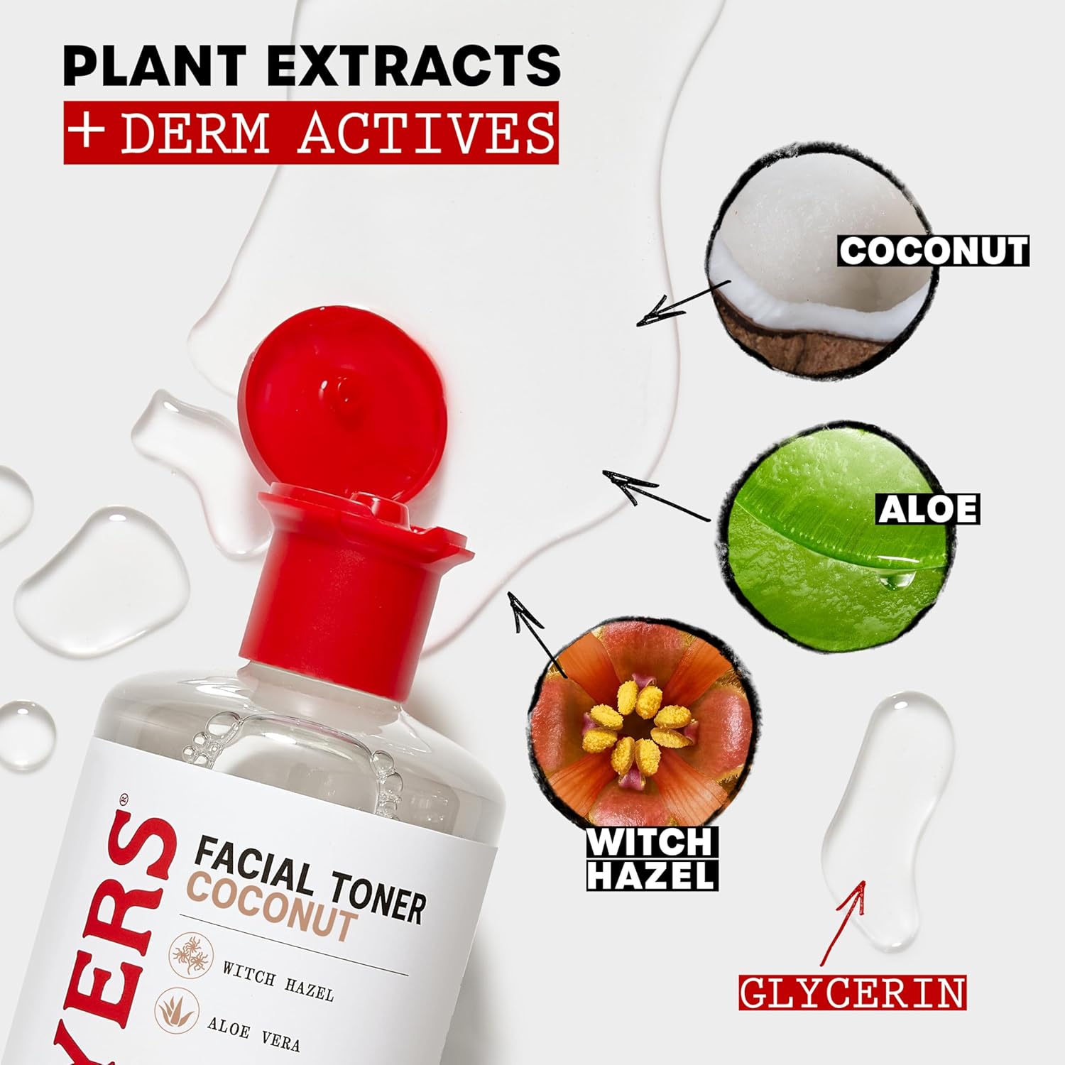 Thayers Witch Hazel Facial Gentle Coconut Toner Lotion with Organic Aloe Vera, 355ml : Amazon.co.uk: Fashion