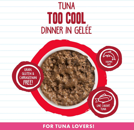 Weruva Best Feline Friend (B.F.F.) Tuna Too Cool With Red Meat Tuna In Gelee Cat Food, 3Oz Can (Pack Of 24)