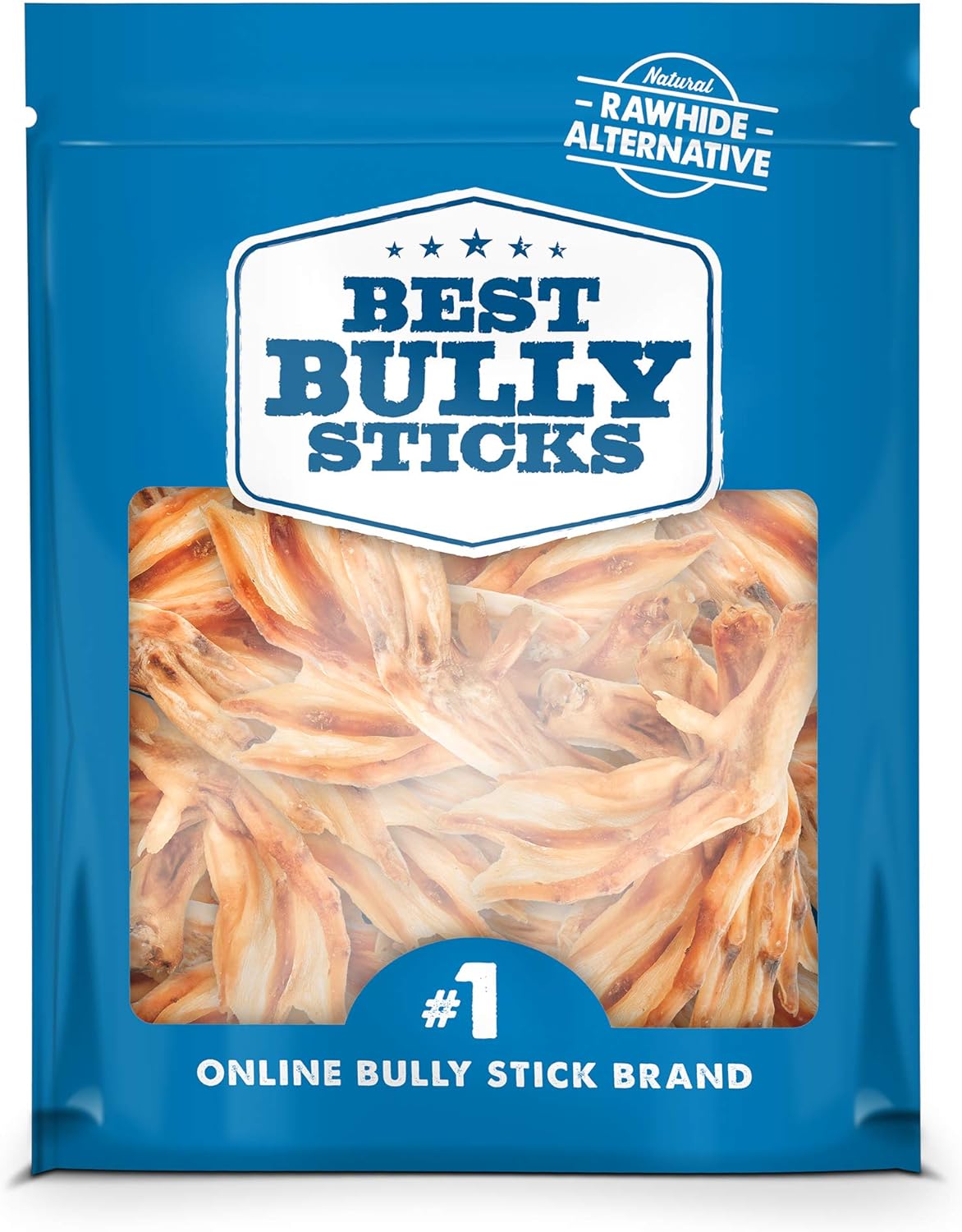 Best Bully Sticks All-Natural Duck Feet Dog Treats (30 Pack) - Single-Ingredient & Fully Digestible - Supports Healthy HIPS and Joints