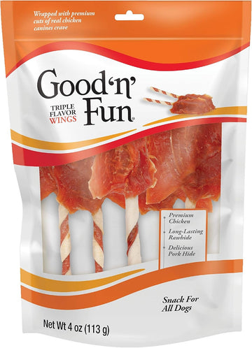 Good'N'Fun Triple Flavor Wings Treats For Dogs