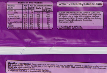 Crawfords Garibaldi Biscuits 100 G (Pack Of 12)