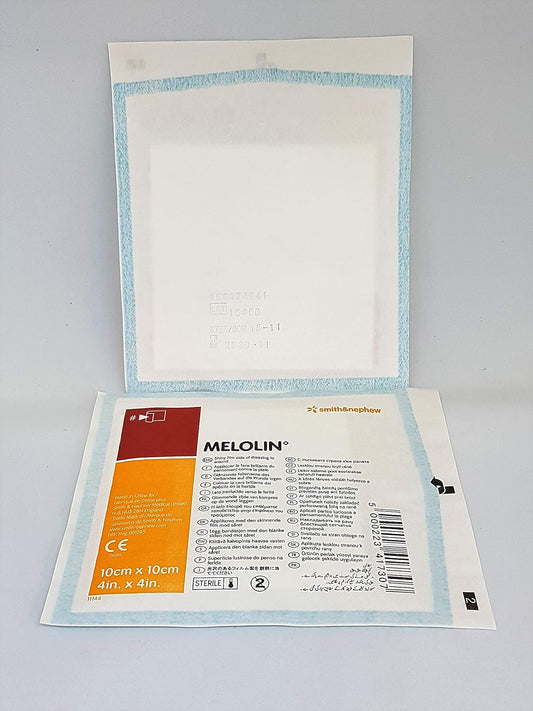 Melolin Dressings - 50 Pack, 10Cm X 10Cm - Sterile, Low Adherent, Absorbent, Non-Sensitising Wound Care Pads