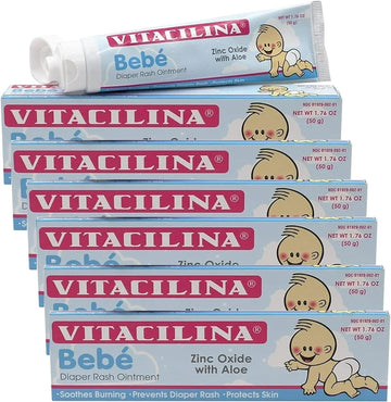 Vitacilina Bebe Diaper Rash Ointment 1.76 oz., 6 Pack