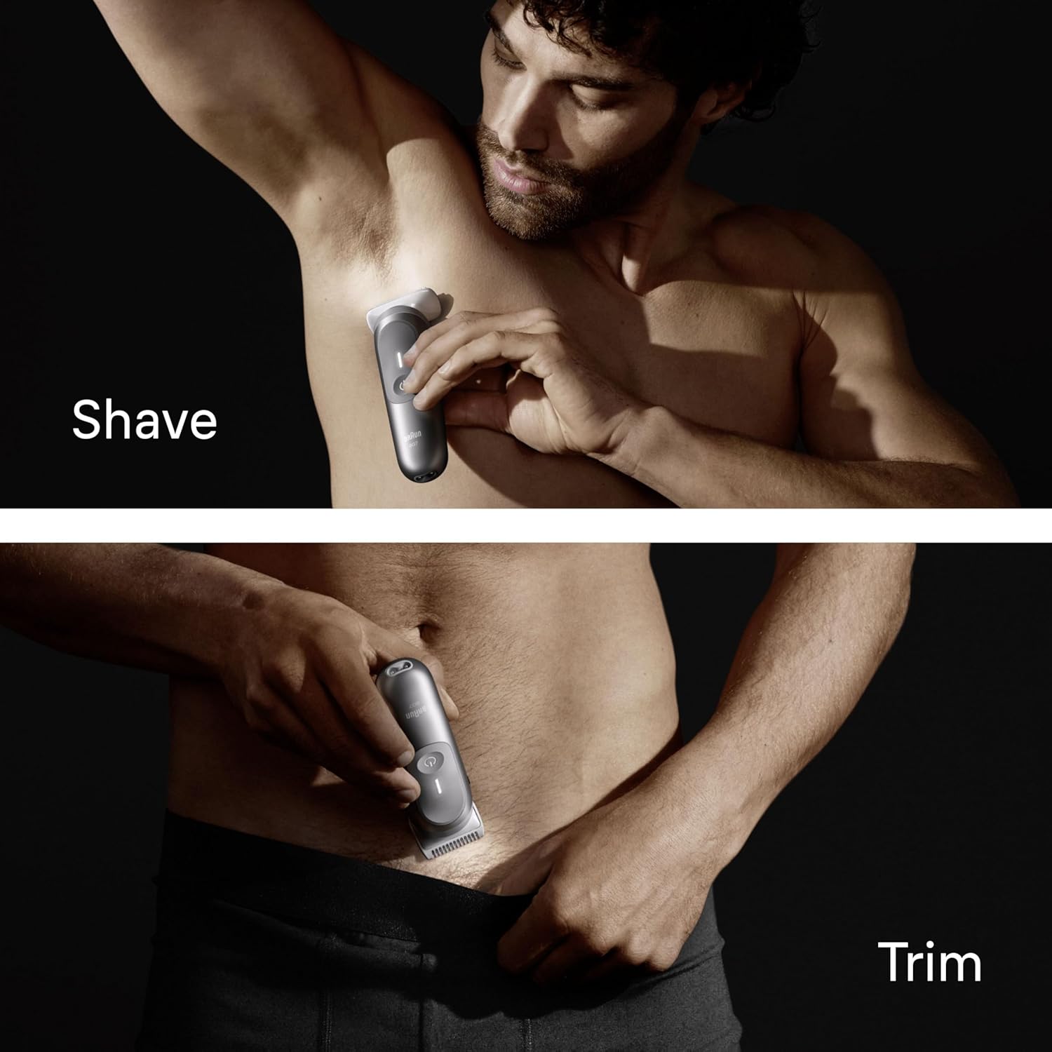 Braun Series 7 Body Groomer for Men, Body & Pubic Hair Trimmer with Smartlight & SkinGuard, 8-in-1 Grooming Kit, Waterproof Electric Shaver for Sensitive Areas, 100 Min Runtime, BG7555 Grey : Amazon.co.uk: Health & Personal Care