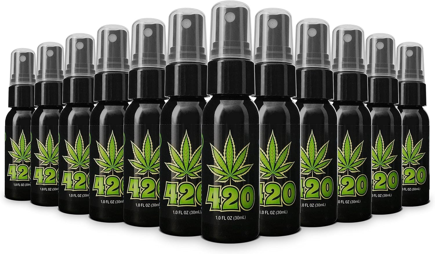 FunkAway 420 Pump Spray, 1 oz., 12 Pack, Eliminate Extreme 420 Odors in the Air, Ideal for Refreshing Cars, Bathrooms, Basements and Dorm Rooms; Travel Size for On The Go