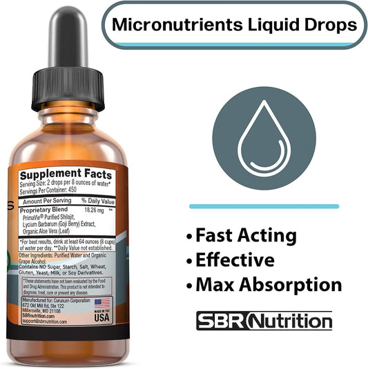 Micronutrients Liquid Drops | PrimaVie Shilajit, Electrolyte Concentra