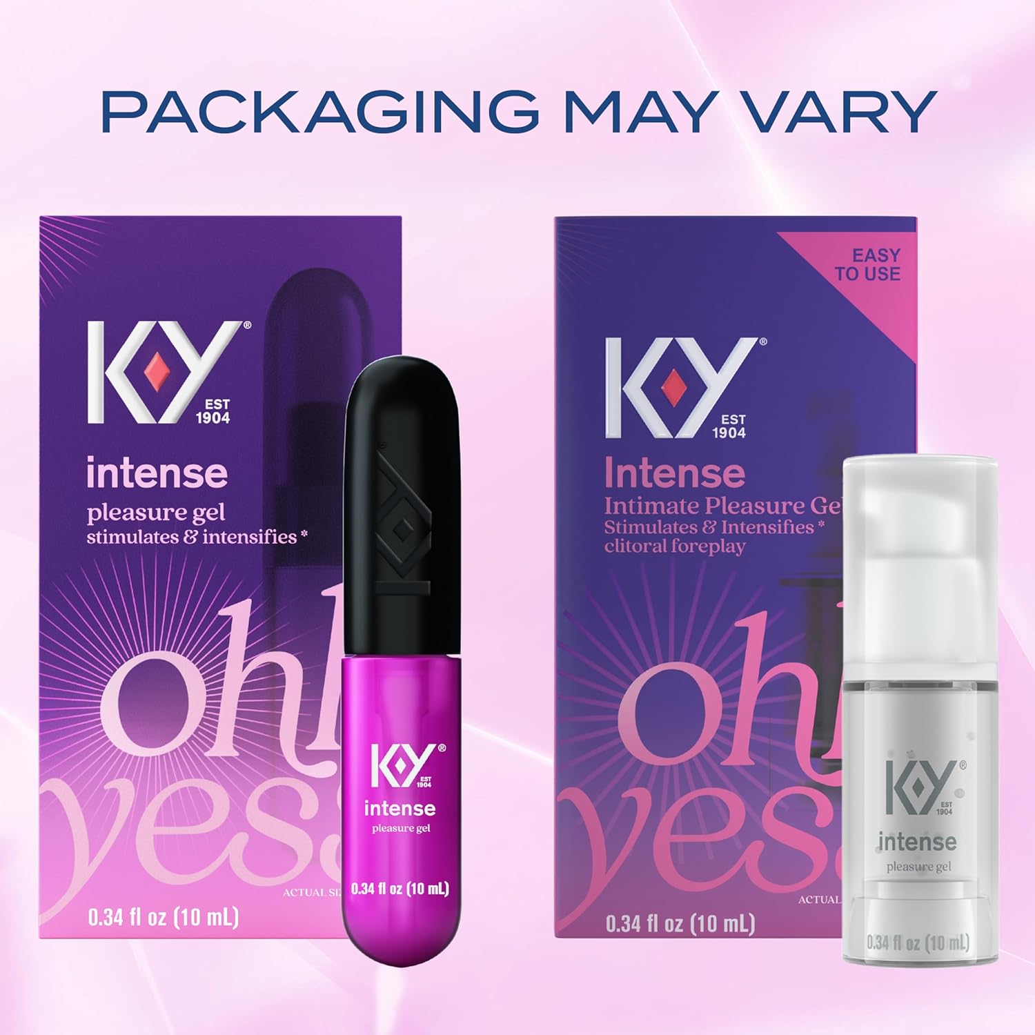 K-Y Intense 0.34 fl oz Adult Toy Friendly Female Pleasure Gel, Arousal Stimulant for Women, Couples Massage Enhancer, Tingling Cooling & Warming, Hormone & Paraben Free, Latex Condom Compatible : Beauty & Personal Care