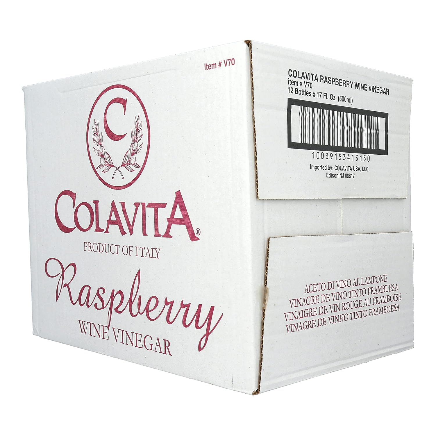 Colavita Wine Vinegar - Raspberry Red Wine Vinegar, 17 Fl Oz : Grocery & Gourmet Food
