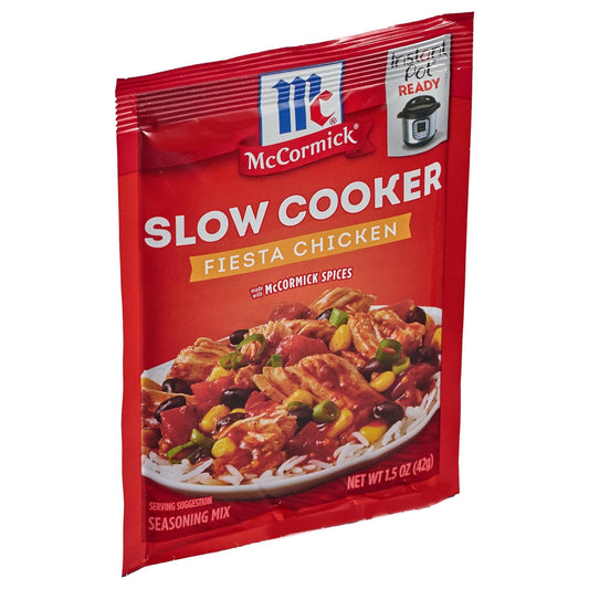 McCormick Slow Cooker Fiesta Chicken Seasoning Mix, 1.5 oz (Pack of 12)