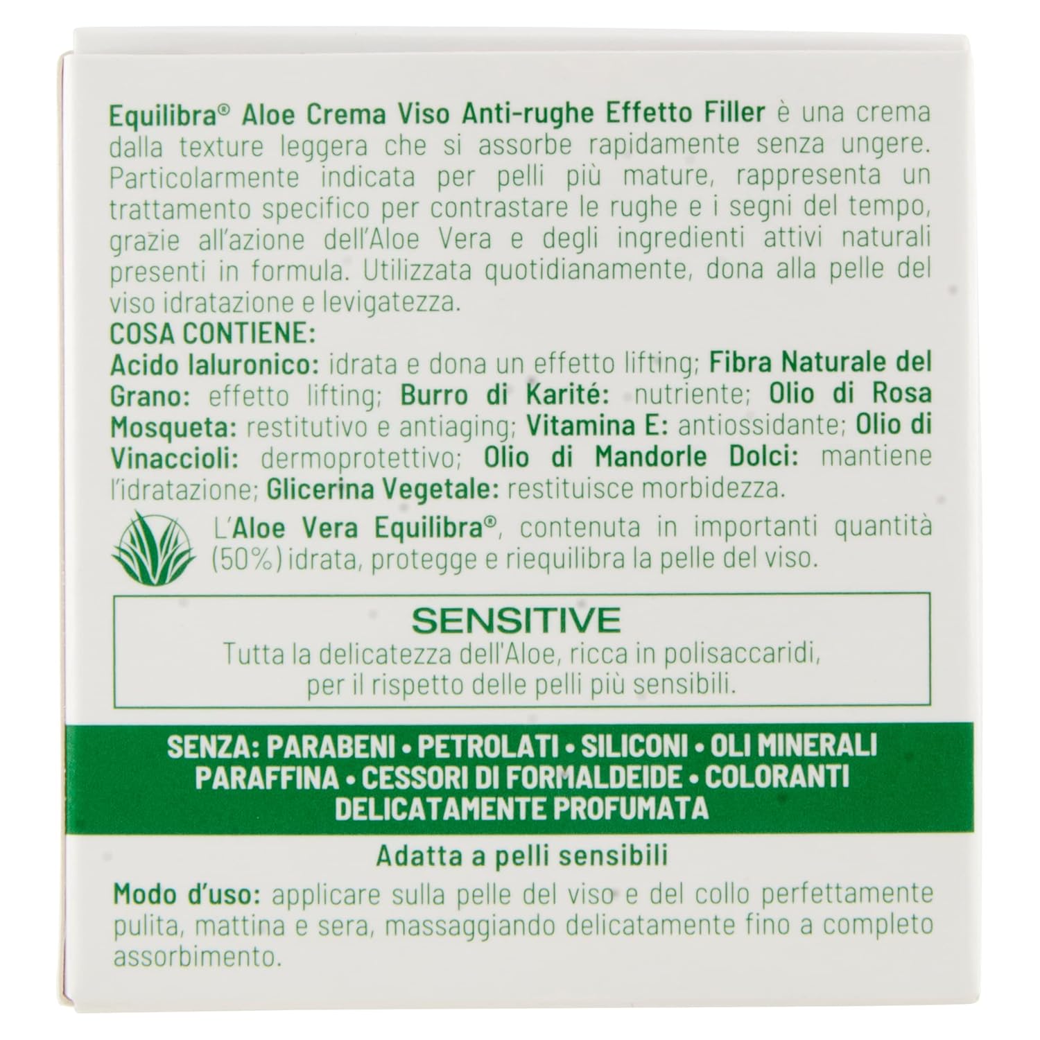 Equilibra Aloe Creama Viso Anti-Wrinkle Face Cream : Beauty & Personal Care