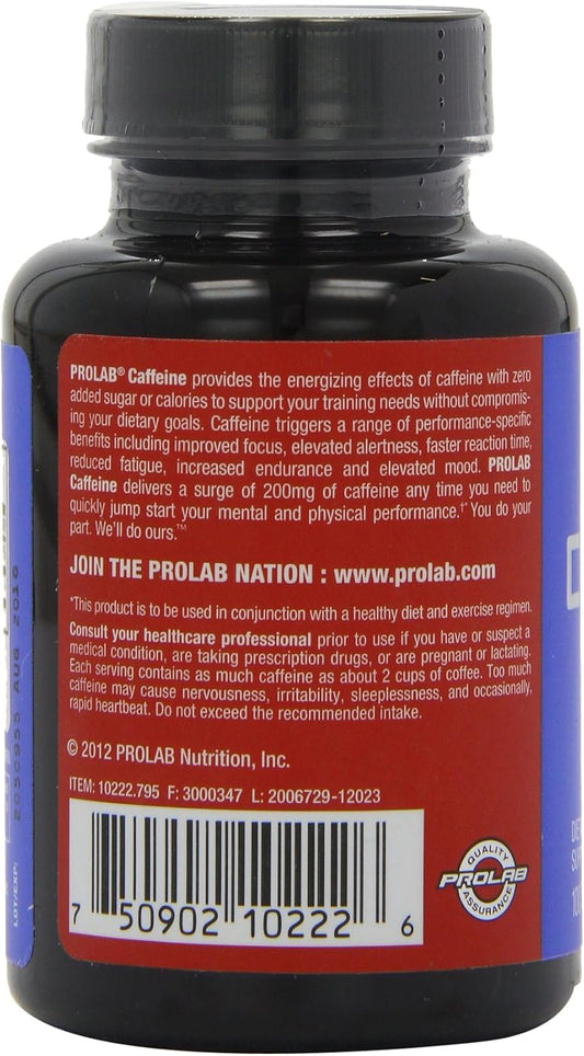 Prolab Caffeine Tablets 100 Count