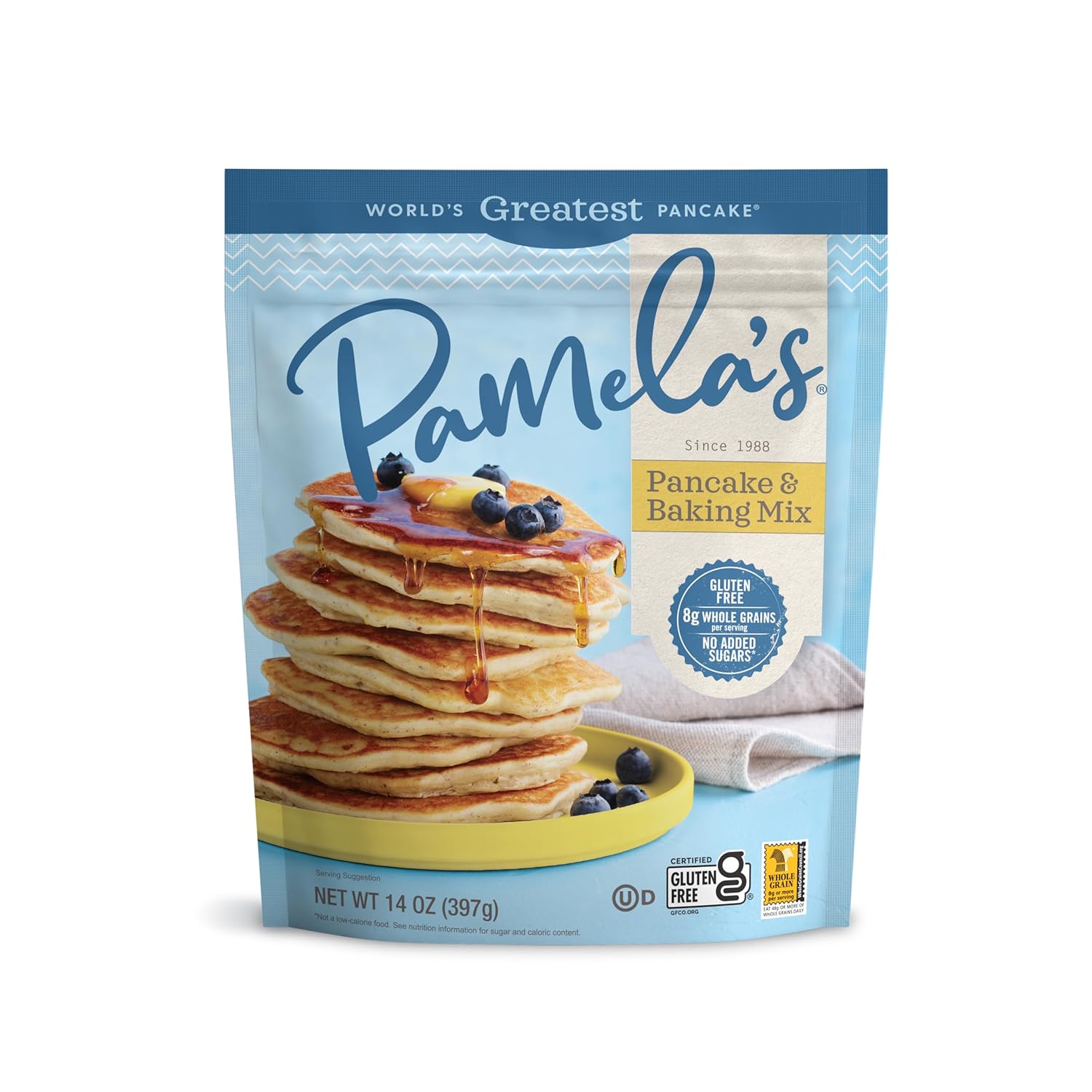 Pamela's Gluten Free Pancake & Baking Mix, 14oz (Pack of 5)