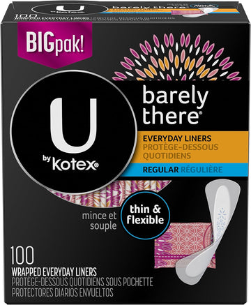 U by Kotex Barely There Liners, Light Absorbency, Unscented