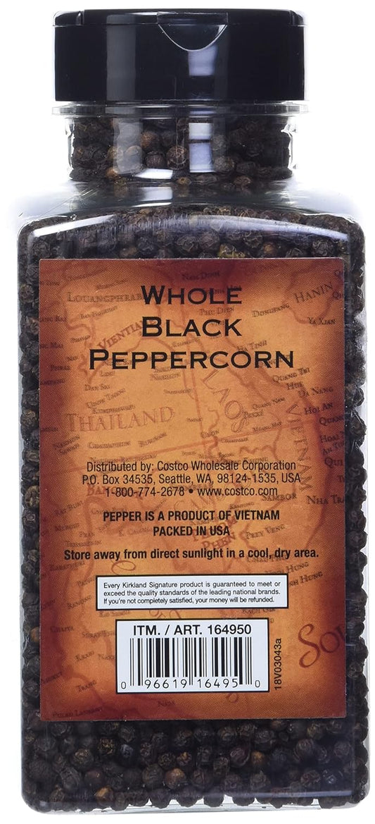 Kirkland Signature Whole Black Peppercorns, 14.1 oz