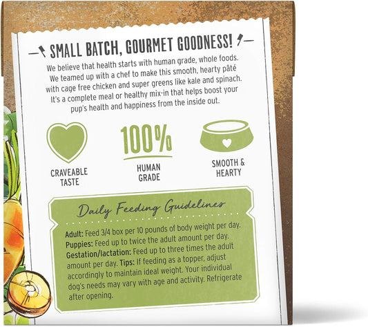 The Honest Kitchen Butcher Block Pâté: Chicken & Super Greens Wet Dog Food, 10.5 Oz X6