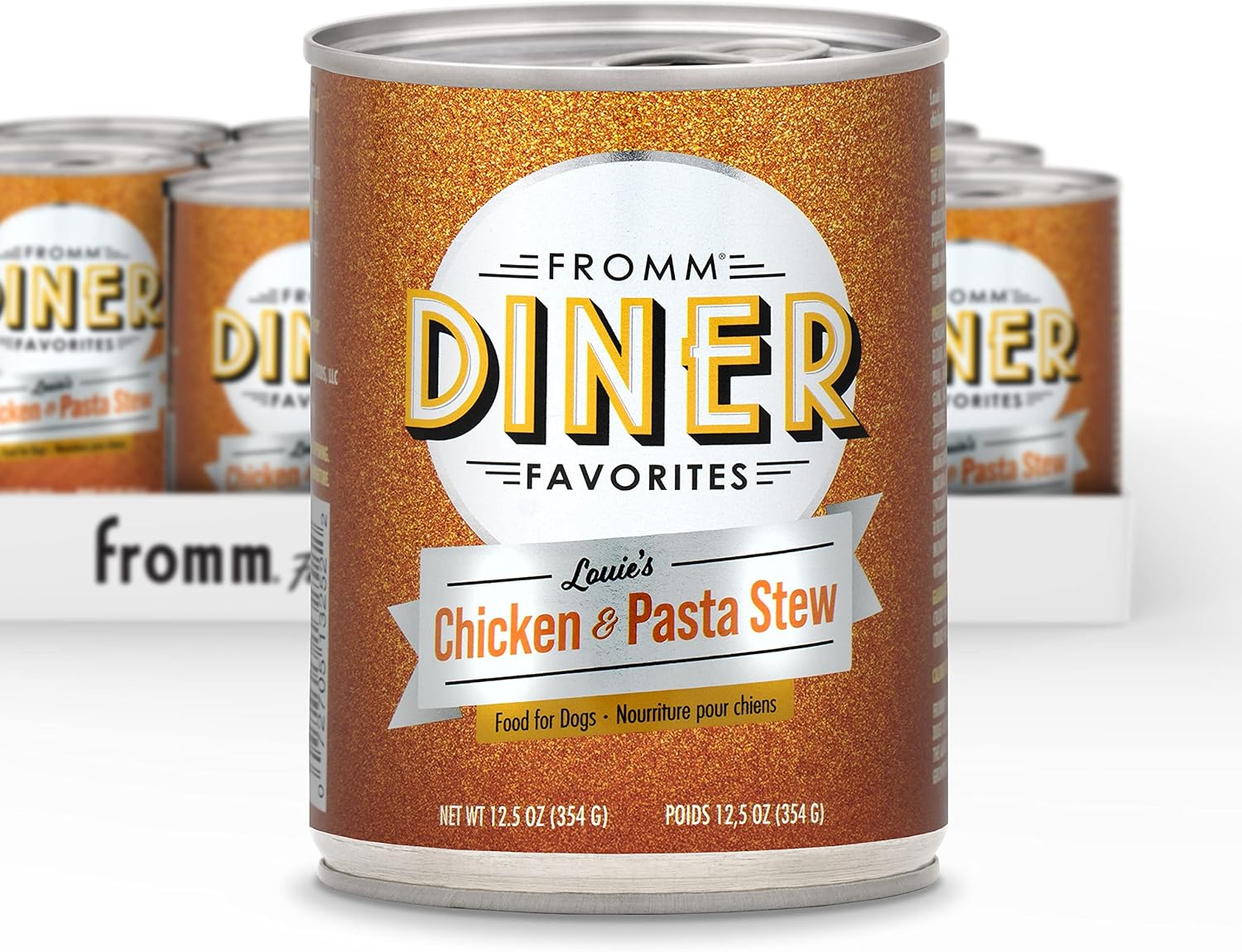 Fromm Diner Favorites Louie'S Chicken & Pasta Stew Dog Food - Premium Wet Dog Food - Chicken Recipe - Case Of 12 Cans