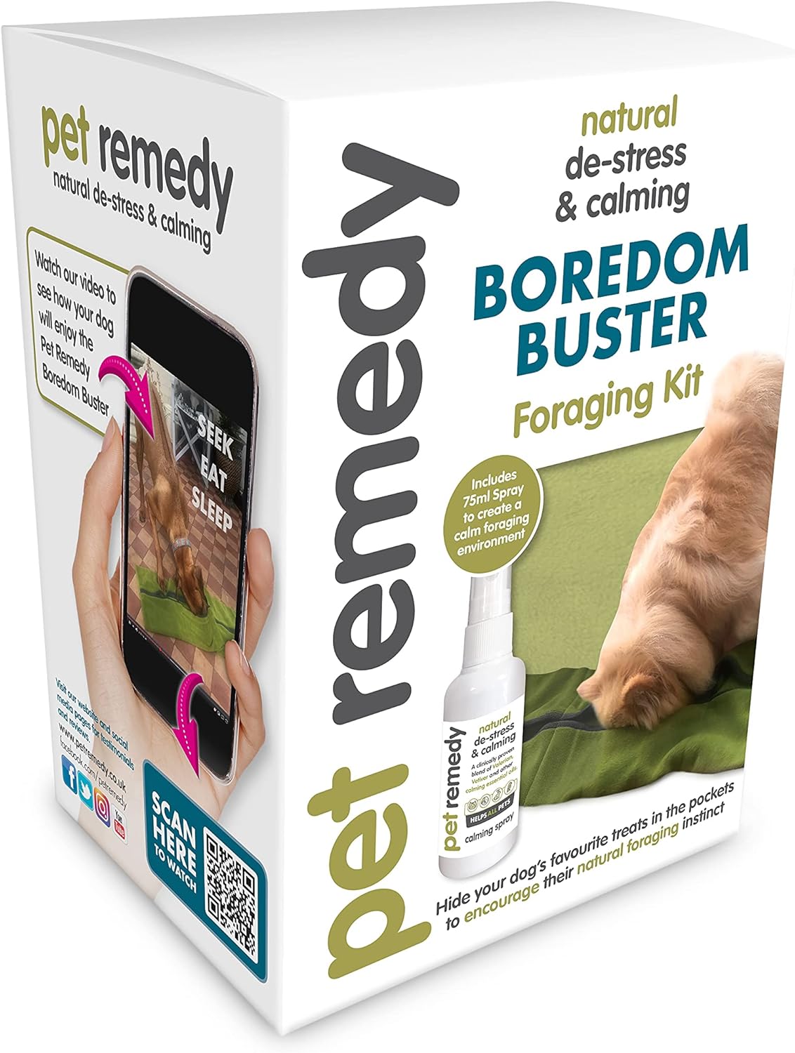 Pet Remedy Natural De-Stress And Calming Boredom Buster Foraging Kit