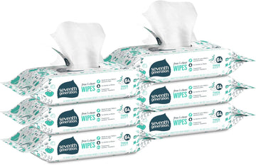 Seventh Generation Baby Wipes, Free & Clear Refill With Tape Seal, 384 Count