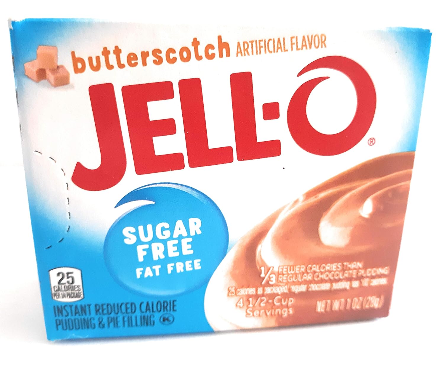 Jell-O Butterscotch Instant Pudding Sugar Free (4-Pack)