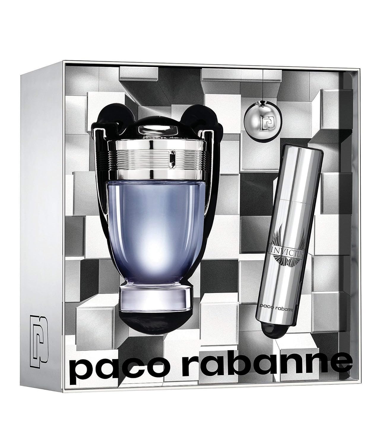 Paco Rabanne Invictus For Men 2 Piece Gift Set (3.4 Ounce Eau De Toilette Spray + 10Ml Travel Spray) : Beauty & Personal Care