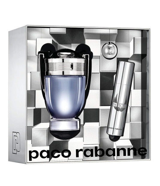 Paco Rabanne Invictus For Men 2 Piece Gift Set (3.4 Ounce Eau De Toilette Spray + 10Ml Travel Spray) : Beauty & Personal Care