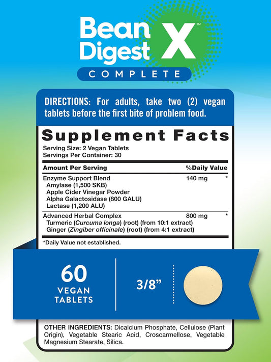 Nature'S Truth Bean Digest Enzyme Pills | 60 Tablets | Vegan, Non-Gmo & Gluten Free Supplement