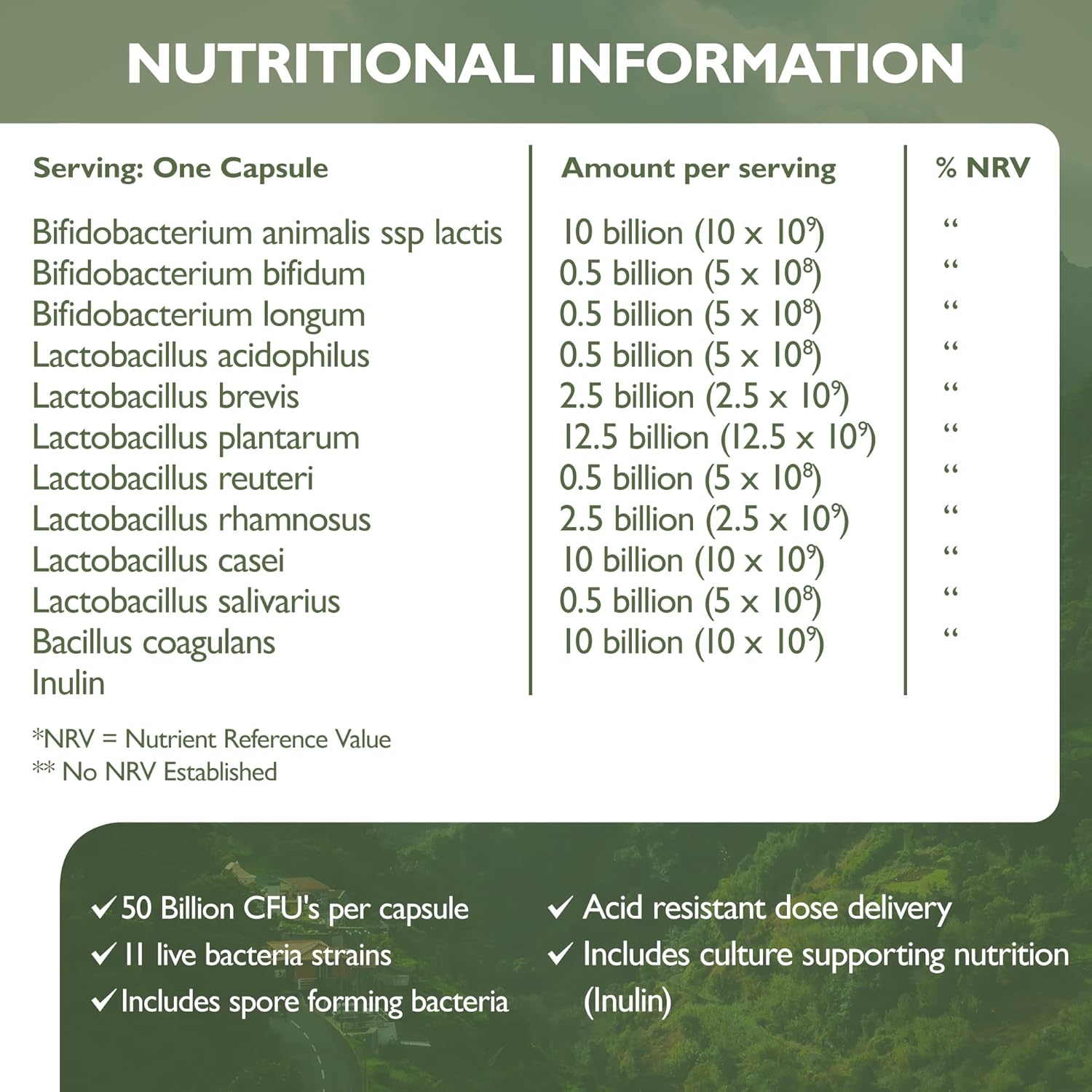 Barefoot Nutrition - Advanced Live Culture Formula, with 11 Key Strains at 50 Billion CFU per Capsule, High Strength Probiotic Supplement, Supports Gut Health, 60 Vegan Capsules : Amazon.co.uk: Health & Personal Care