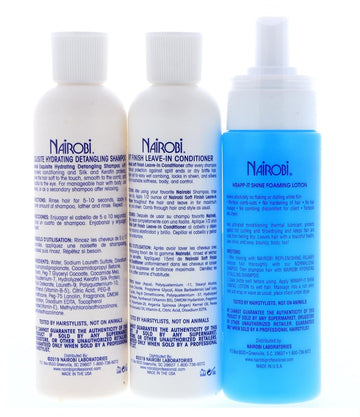 Nairobi Exquisite Hydrating Detangling Shampoo And Conditioner Set