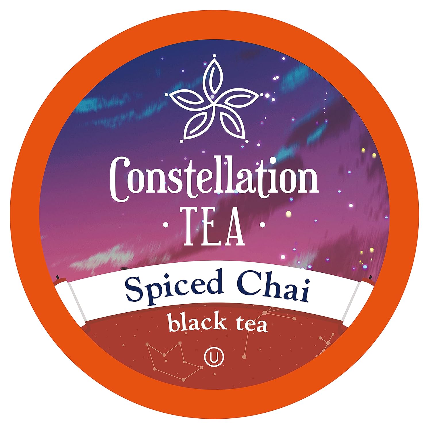 Constellation Tea Spiced Chai Black Tea Pods Compatible With K Cup Brewers Including 2.0, 40 Count