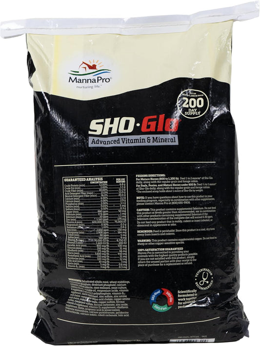 Manna Pro 1000077 66782 Sho-Glo Supplement, 25-Pounds, 25 Lb