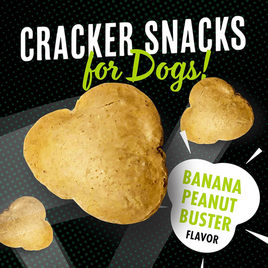 Fromm Pop'Etts Banana Peanut Buster Cracker Dog Snacks - Premium Dog Treats - Banana Recipe - Pack Of (3) 6 Oz Bags