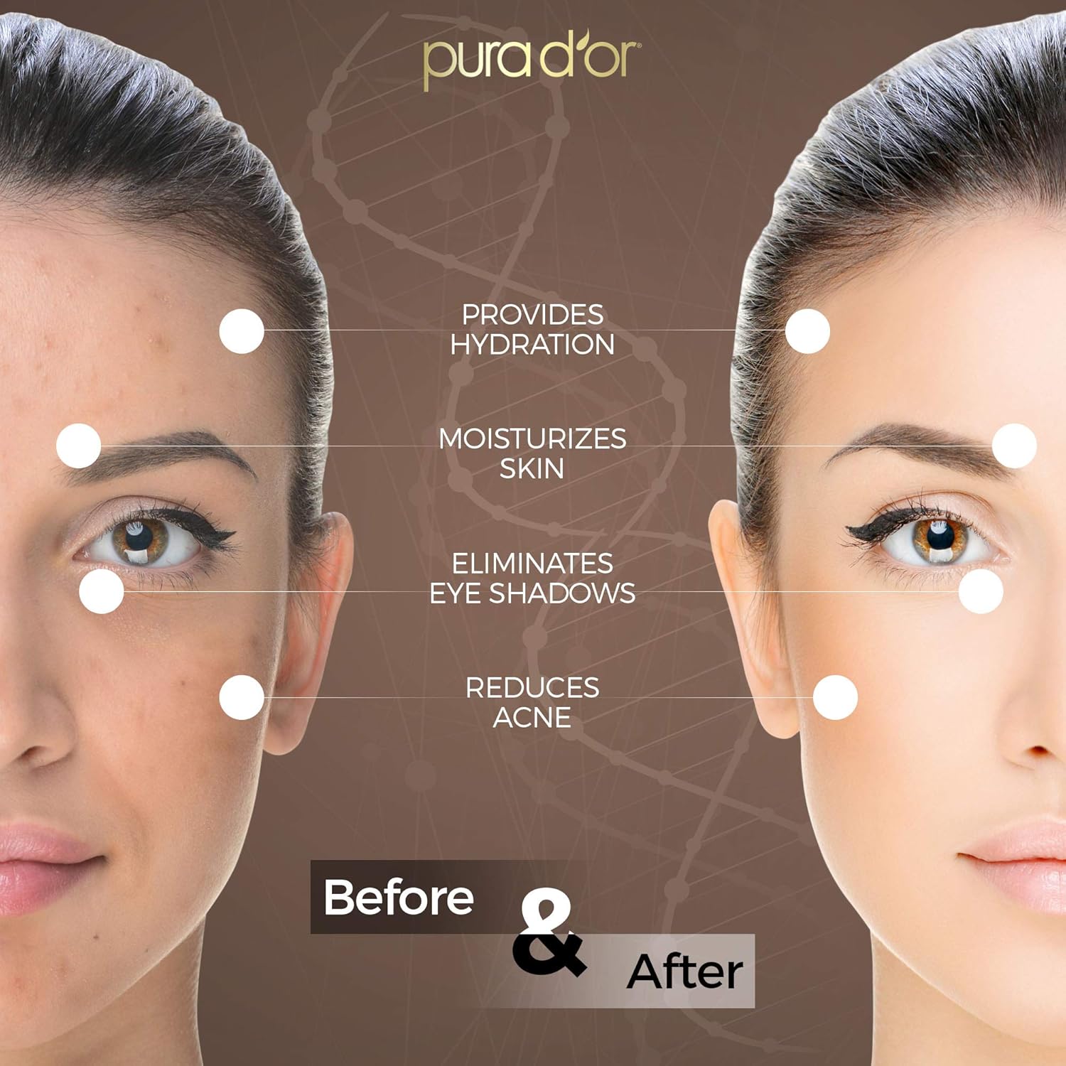 PURA D'OR 4 Oz Organic Tamanu Oil - USDA Certified 100% Pure & Natural Cold Pressed Carrier Oil, Premium Grade Moisturizer Helps Reduce Appearance of Scars & Wrinkles - For Skin & Hair - Men & Women : Beauty & Personal Care
