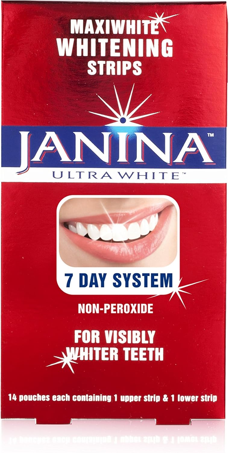 Janina Ultra White Maxiwhite Whitening Strips, 14-Count : Amazon.co.uk: Health & Personal Care
