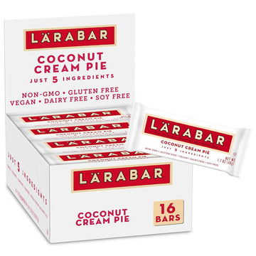 Larabar Coconut Cream Pie, Gluten Free Vegan Fruit & Nut Bar, 16 Ct