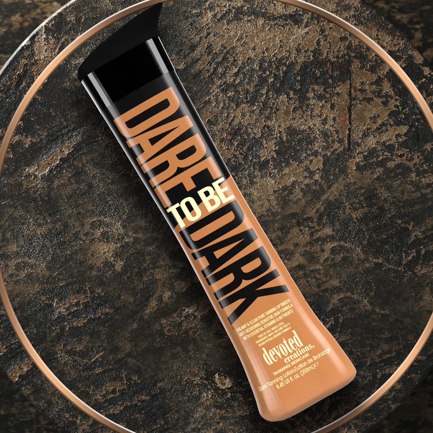 Devoted Creations Dare To Be Dark Tanning Lotion – Creamy And Clear Pure Tanning Optimizer, Anti-Reddening, Sensitive Skin Formula With Essential Vitamins And Nutrients – 8.45 Oz. : Beauty & Personal Care