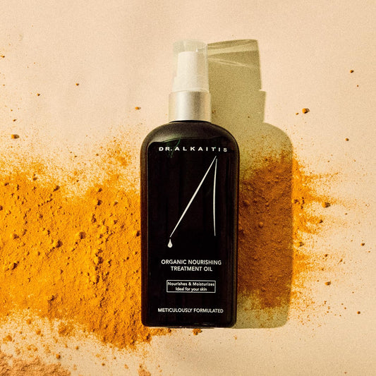 Dr. Alkaitis Organic Nourishing Treatment Oil - Versatile Face & Body Oil - Fast Absorbing (120Ml/4Oz)