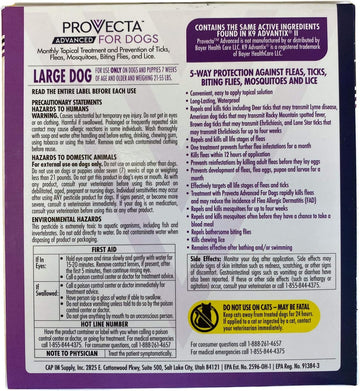 Provecta Advanced For Dogs 21-55 lbs. (4 Dose) : Pet Supplies
